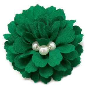 Green Hair Clip & Brooch - Future Mrs.